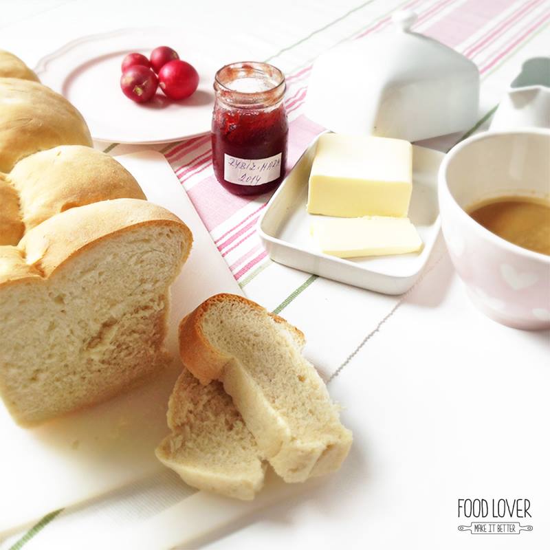 Toastový máslový chléb