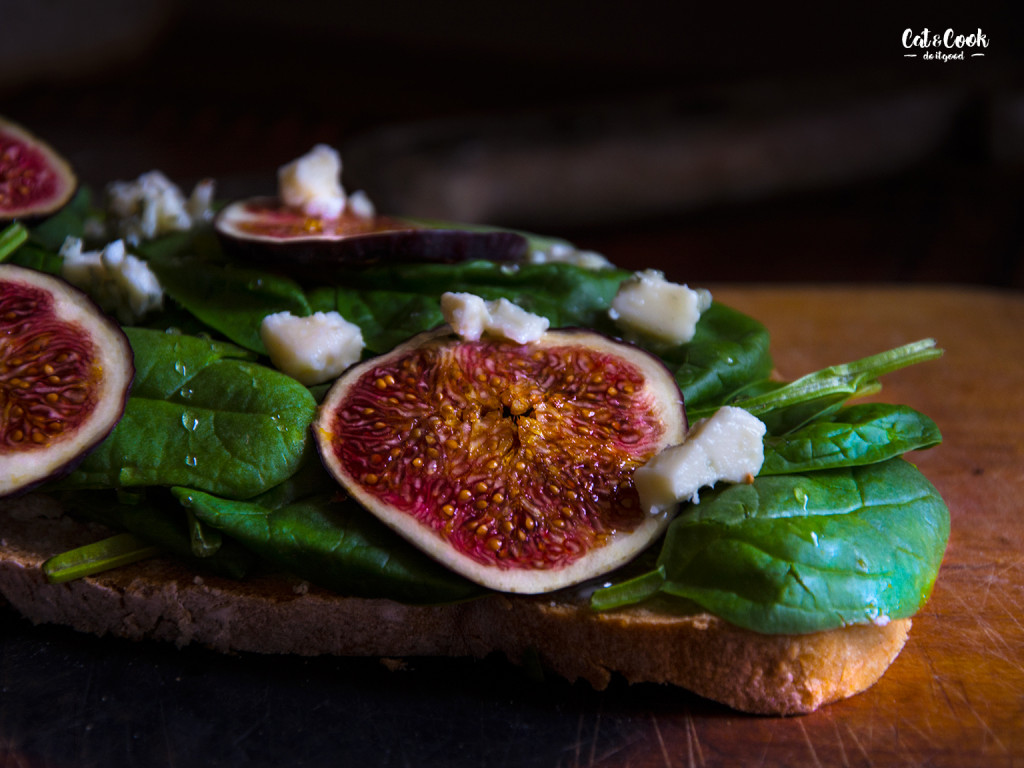 Chléb s fíky a gorgonzolou