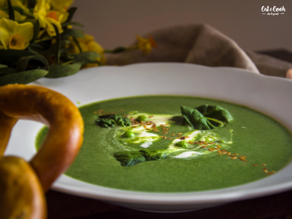 Špenátovo – hráškový krém z M&S potravin