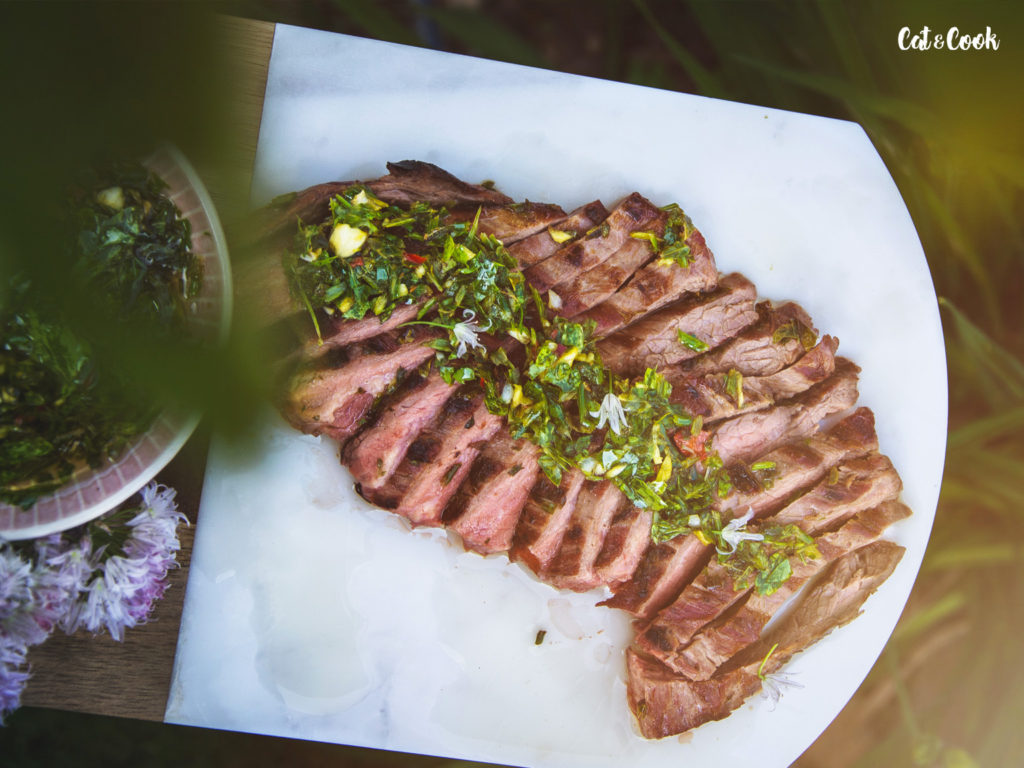Flank steak s „chimichurri” omáčkou