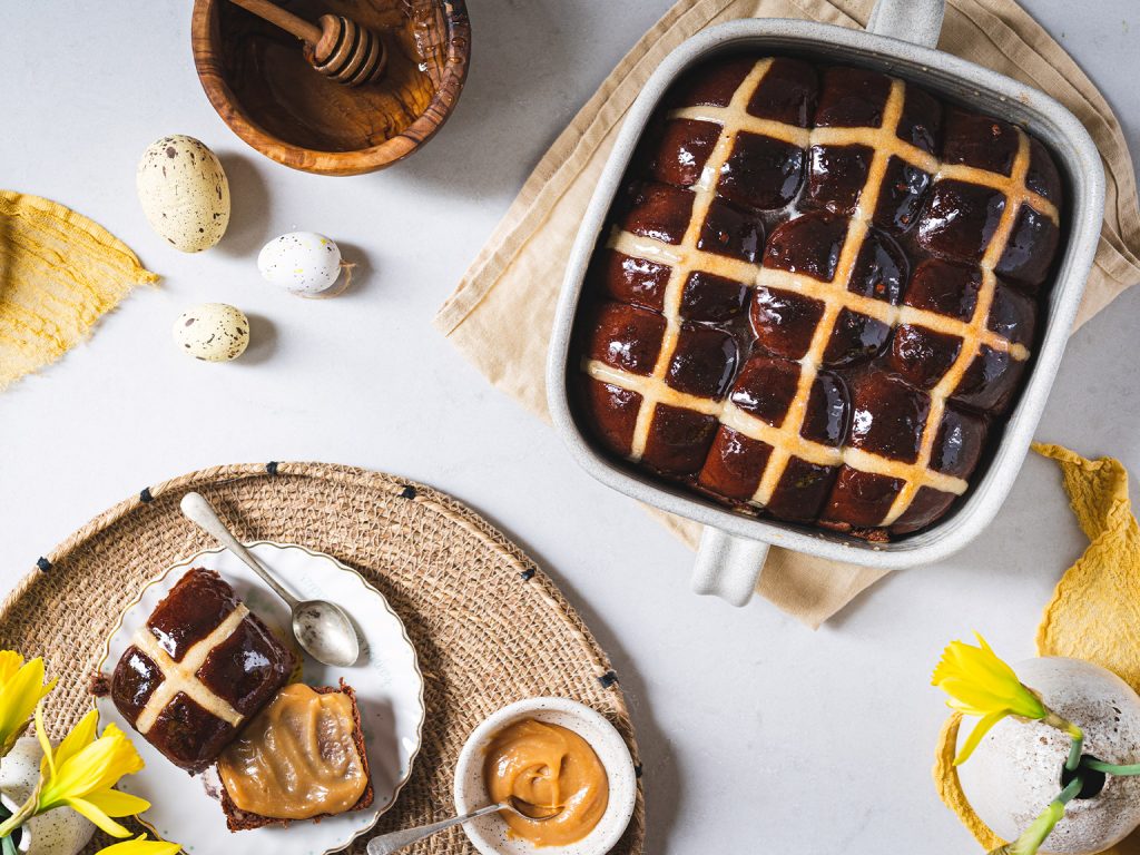 Čokoládové hot cross buns