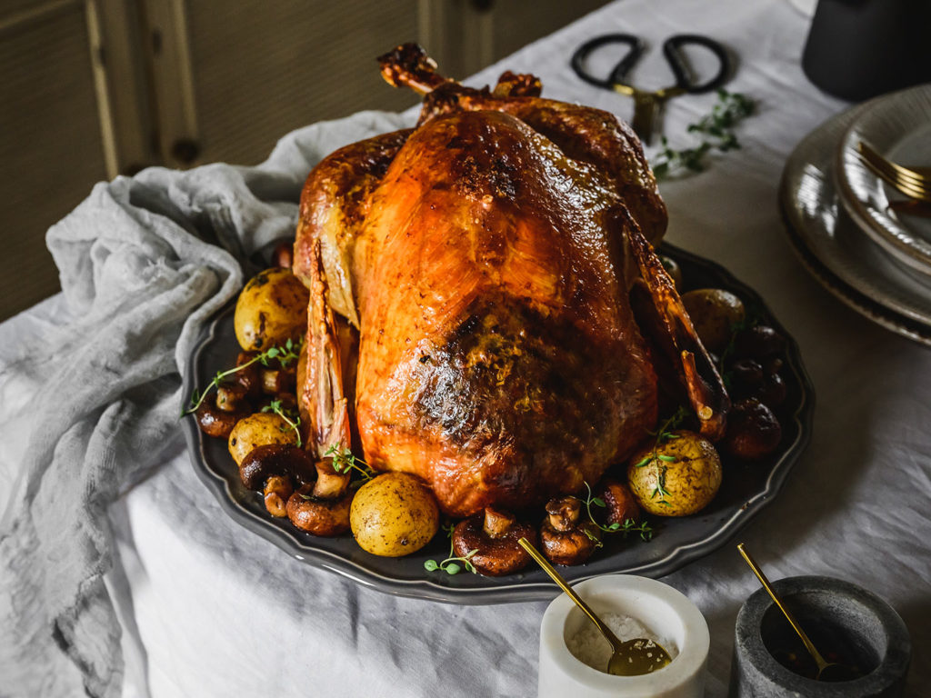 Krůta s kaštanovou nádivkou