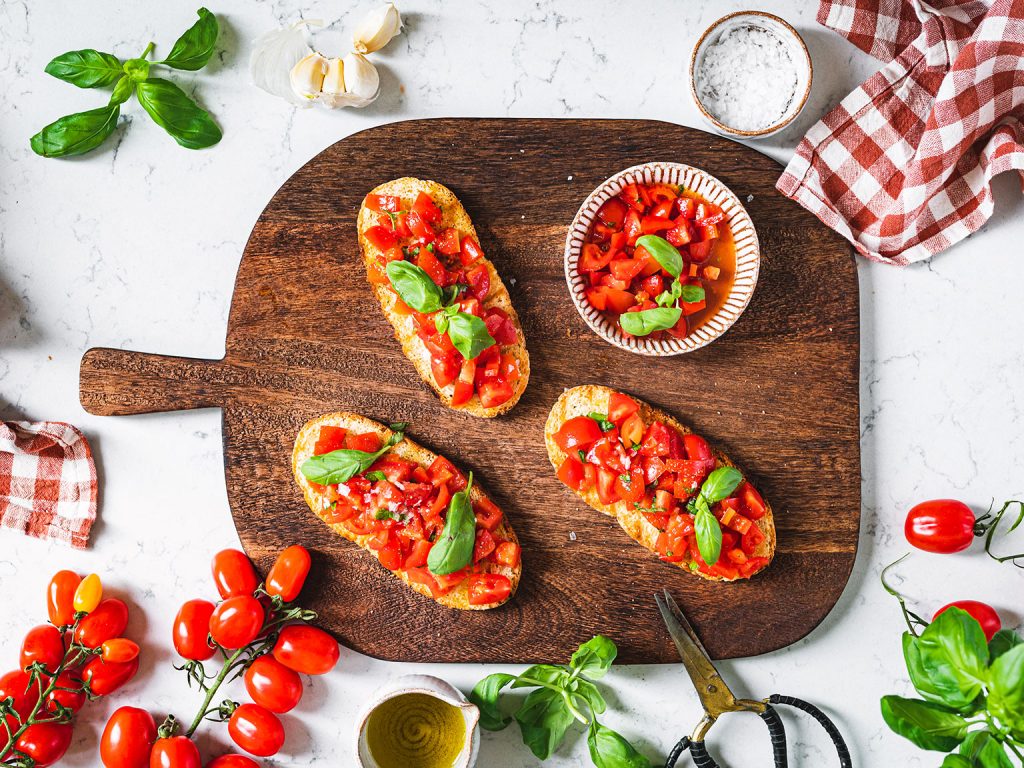 Rajčatová bruschetta