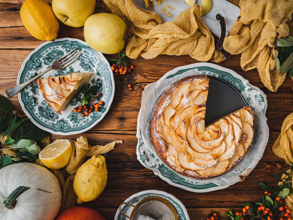 Italský jablečný koláč