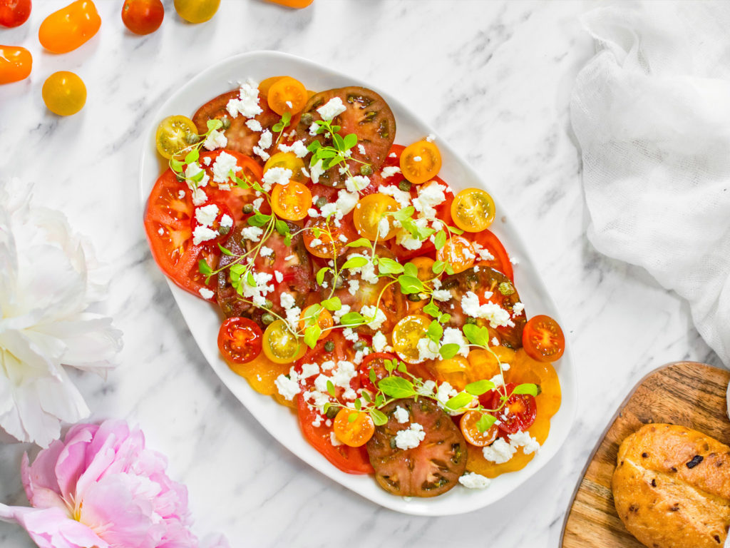 Majoránkový rajčatový salát