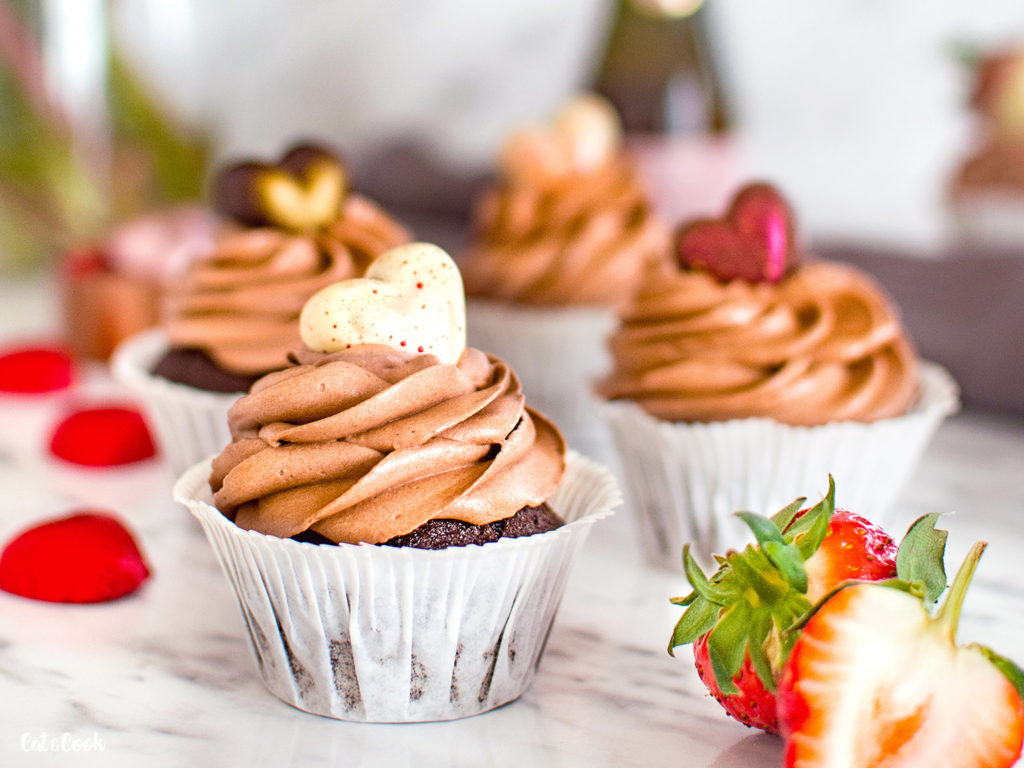 Valentýnské cupcakes