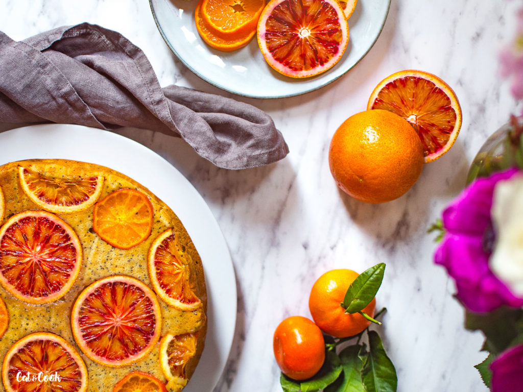 Obrácený koláč s pomeranči