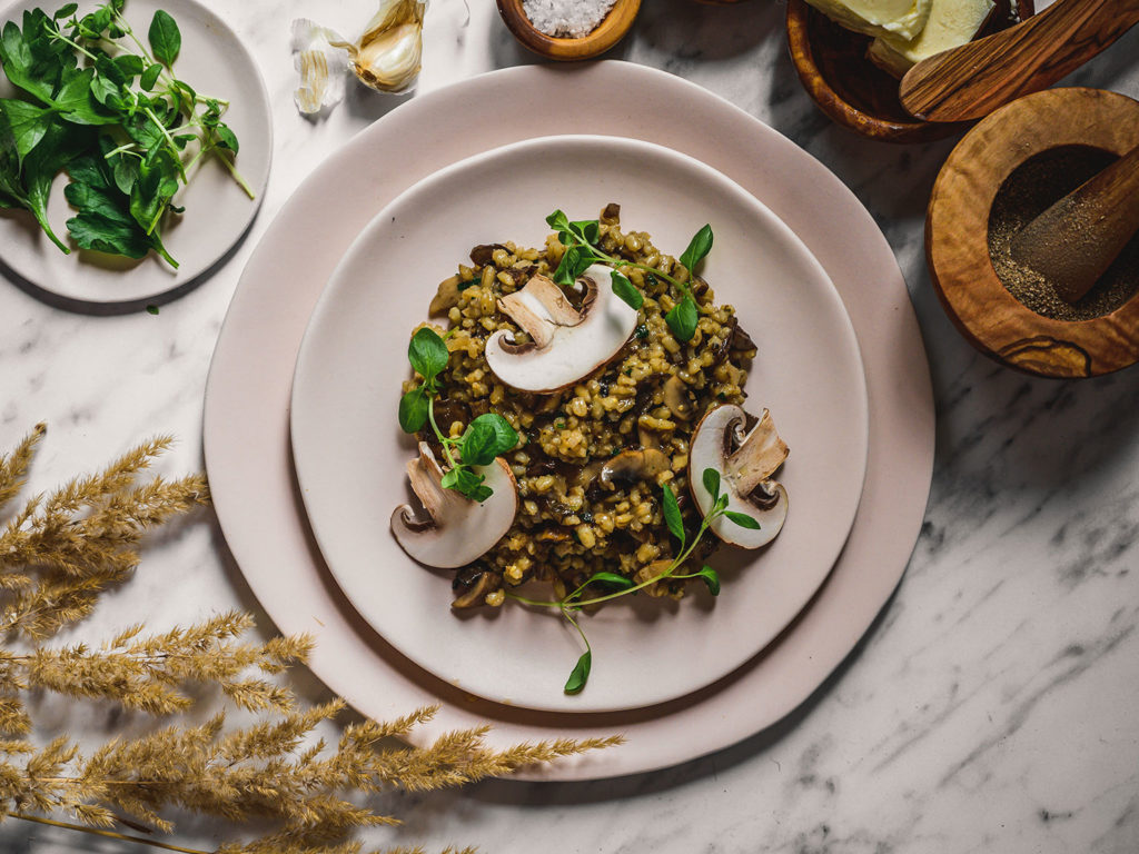 Krémový houbový kuba