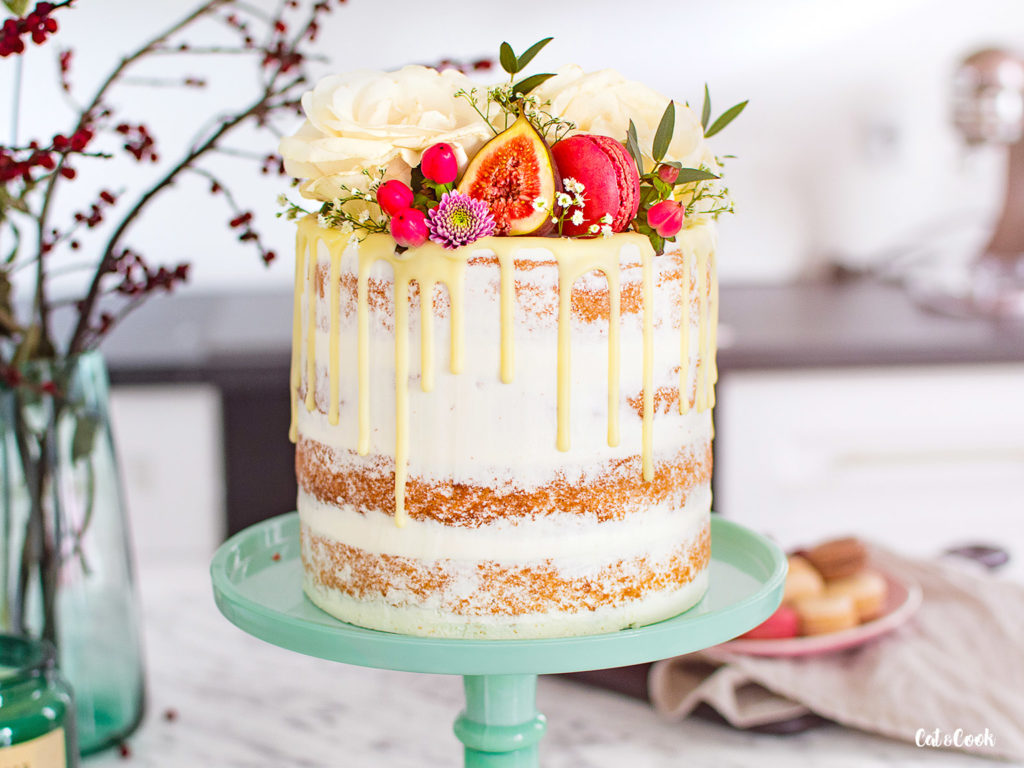 Romantický dort s květinami